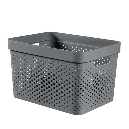 インフィニティ バスケット17Lダークグレー×5