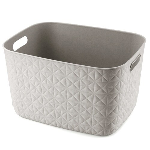 ソフテック バスケットL 19Lグレーベージュ×5