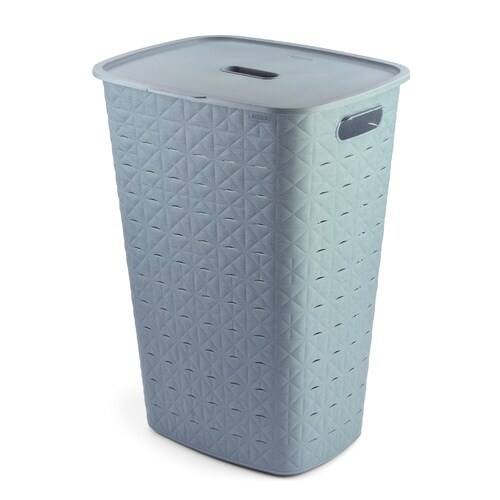 ソフテック ふた付きバスケット56L ブルー×6