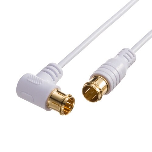 アンテナケーブル 極細 S2.5C−FB 片側L字