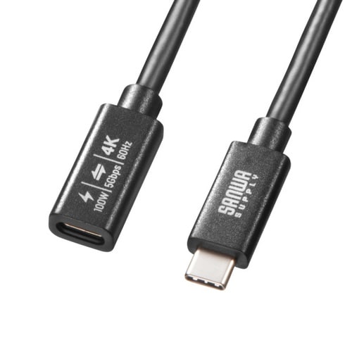 USB5Gbps Type−C延長ケーブル