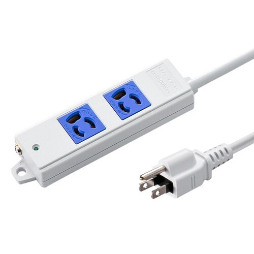 工事物件タップ(3P・2個口・3m・ブルー)