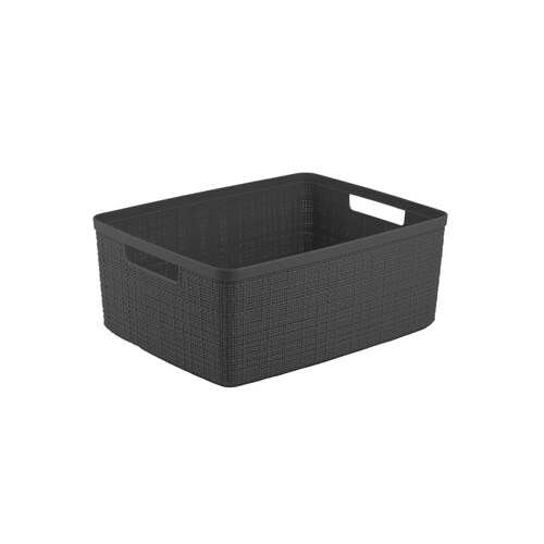 ジュート ミディアムバスケット12L GY×6