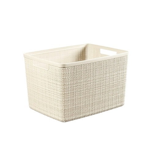 ジュート ラージバスケット20L WH×6