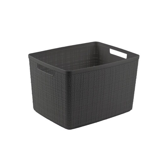 ジュート ラージバスケット20L GY×6