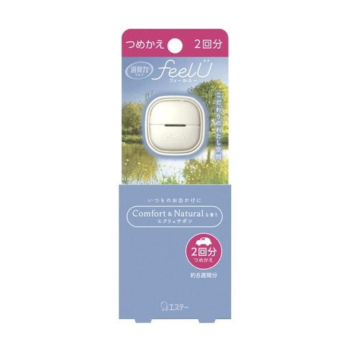 消臭力クルマfeelUクリップつめかえEサボン