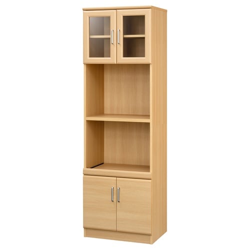 ベアルモ キッチンレンジ収納食器棚 ナチュラル