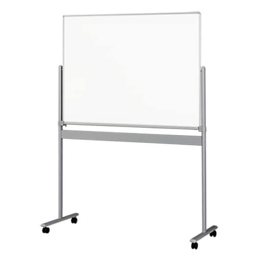 脚付きホワイトボード片面スチールW1290シルバー