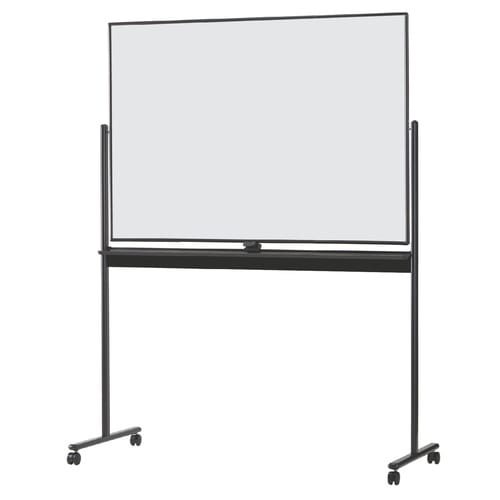 脚付きホワイトボード両面ホーローW1290 BK