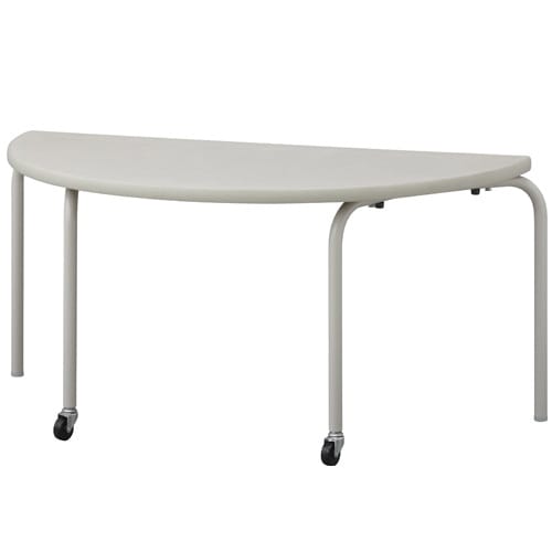 スタッキングテーブル半円グレーH580