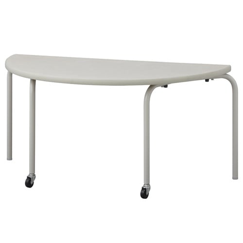 スタッキングテーブル半円グレーH700