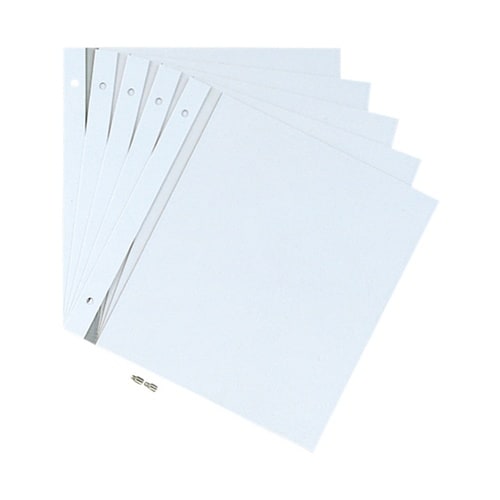 ミニフリーアルバム スペア台紙 白 1パ