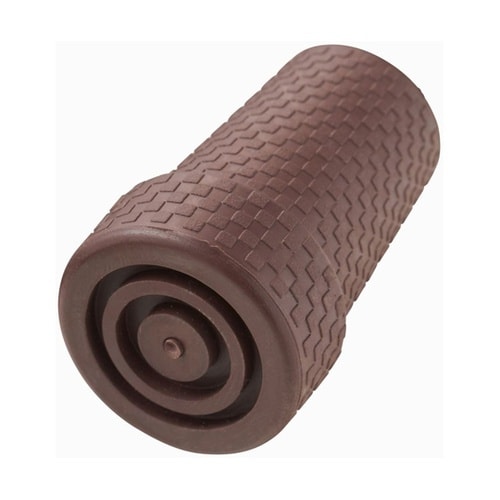 交換用杖先ゴム16mm格子柄 茶