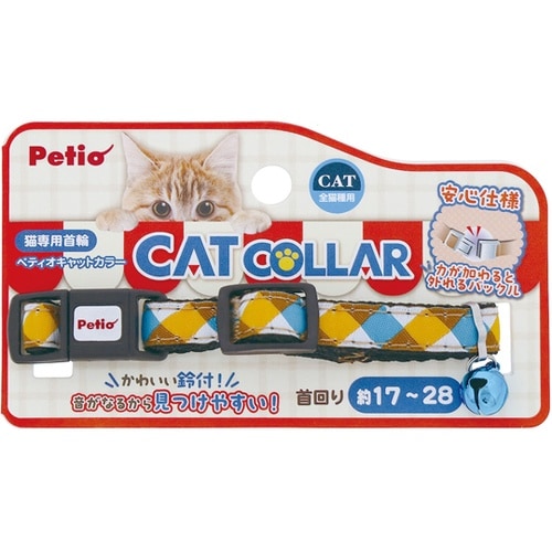 CAT COLLAR チェック グリーン
