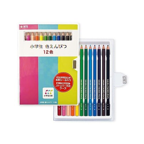 小学生文具 小学生色えんぴつ12色 GP