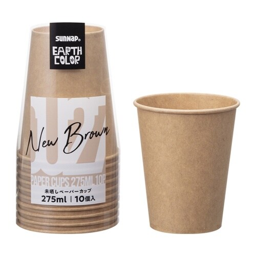 未晒しペーパーカップ 275mL 10個