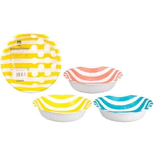 しましまペーパーボウル 410mL 7個