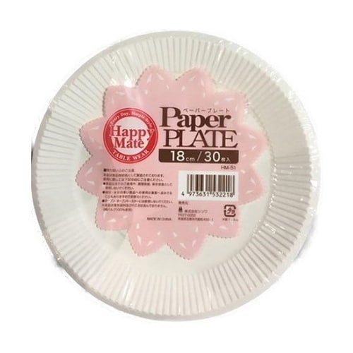 HMペーパープレート 18cm 30枚入