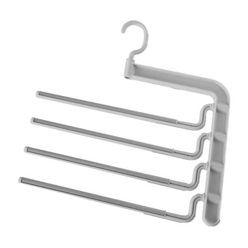 ハンガー ボトムスバー 4段 グレー