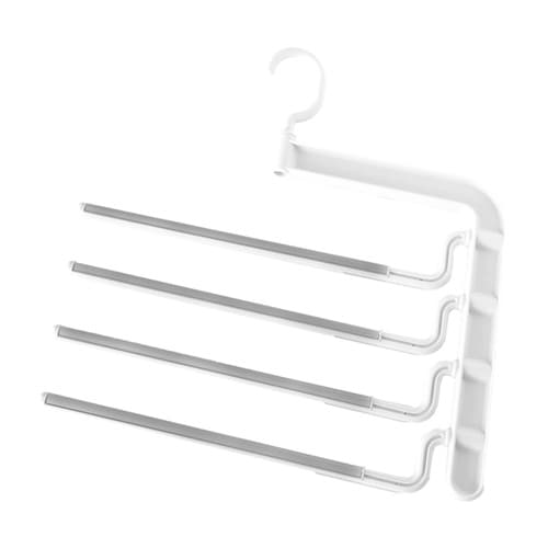 ハンガー ボトムスバー 4段 ホワイト