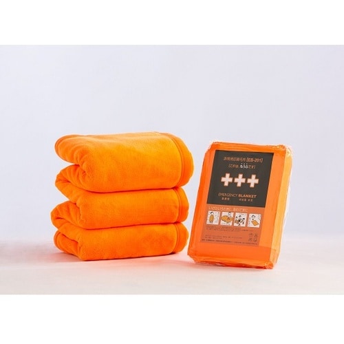 非常用圧縮毛布 オレンジ 1ケース(1枚