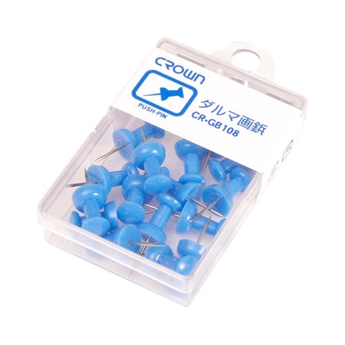 ダルマ画鋲 青 1袋(16本入) CR−