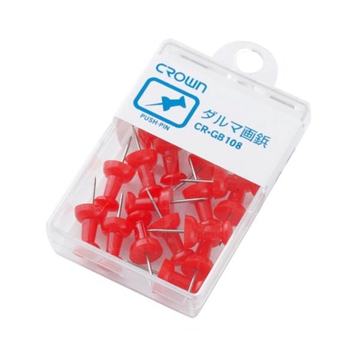 ダルマ画鋲 赤 1袋(16本入) CR−
