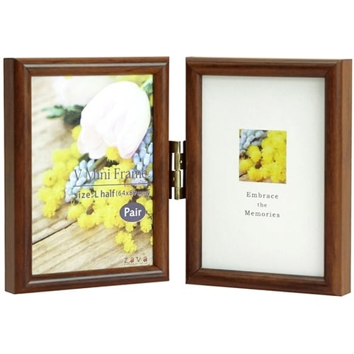 Vミニフレーム ペア タテ ブラウン V