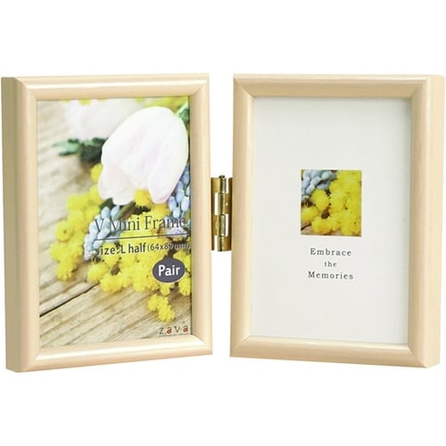 Vミニフレーム ペア タテ ベージュ V