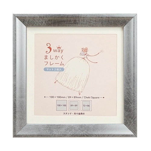 3WAYましかくフレーム 10角 シルバ