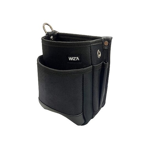 小型腰袋 2段 ブラック WZK−01B