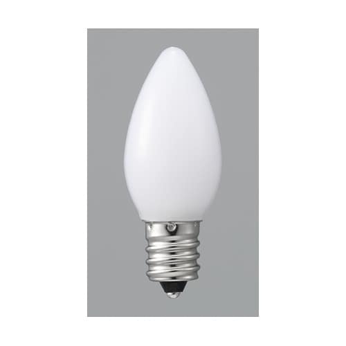 LEDローソク球電球色 E12 ホワイト