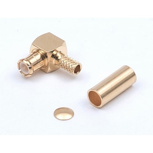 MCXコネクタL曲がりプラグ MCX−L