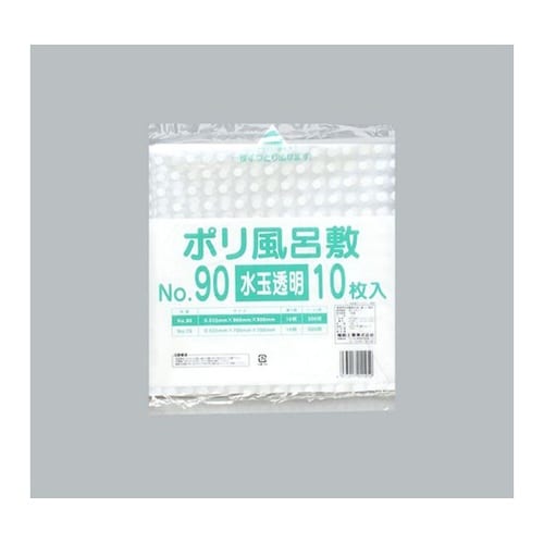 ポリ風呂敷 No.90 水玉透明 1袋(