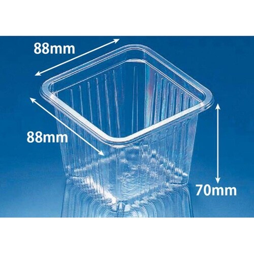 透明カップ バイオ 88角 300 BS