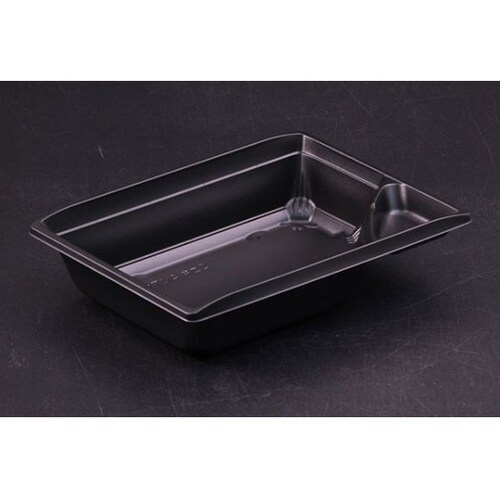 弁当容器 饗庵4 中皿2 黒 1袋(50