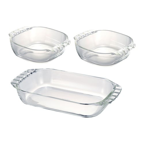 トースター皿 耐熱ガラス 3個入 HTZ