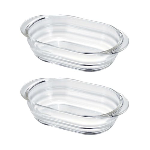 グラタン皿 21cm 耐熱ガラス 2個入