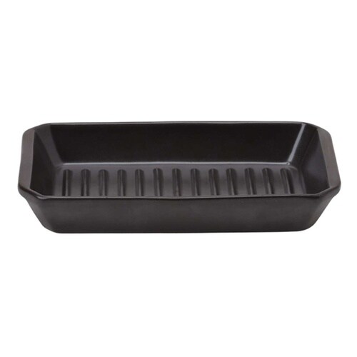 グリルプレート 19×11cm 長角 陶