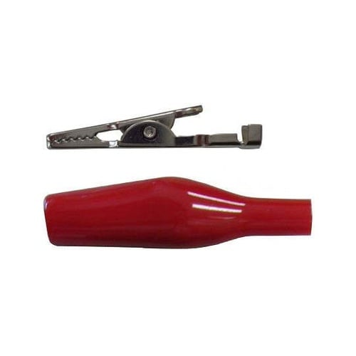 圧着シールドクリップ中 赤 C−107−