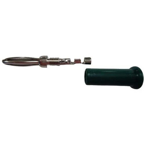 バナナプラグ(圧着式) 緑 P−421(