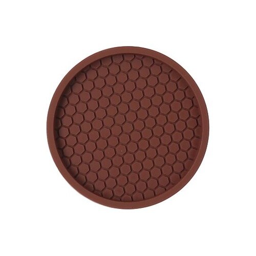 エッジ付吸盤防振ゴム バラ 茶77mm