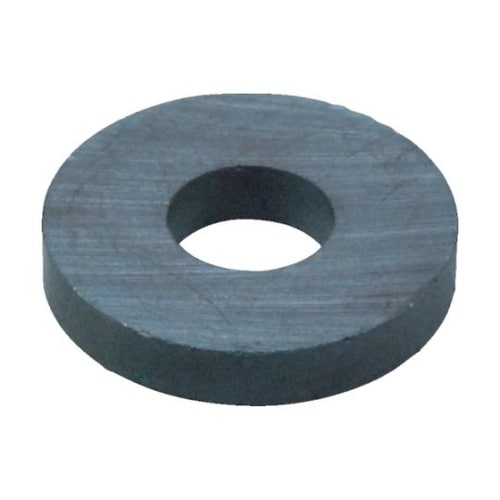 丸形 穴あり 異方性フェライト磁石 2個