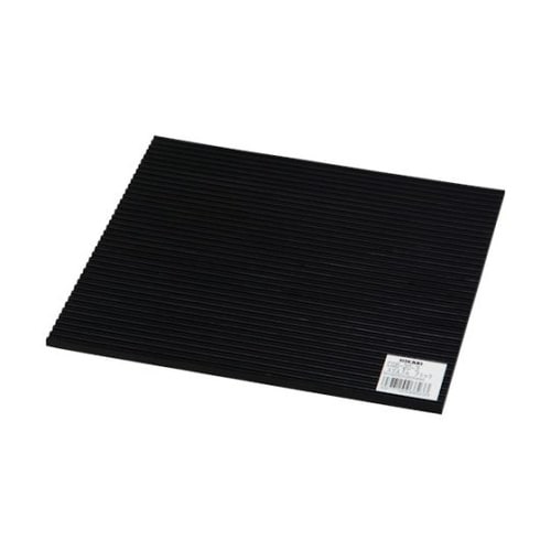 筋入りゴム ブラック 200×200×5