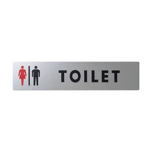 ステンレスサイン男・女マーク 30×13