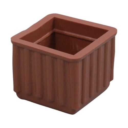 BE4243 椅子脚キャップ 茶角24