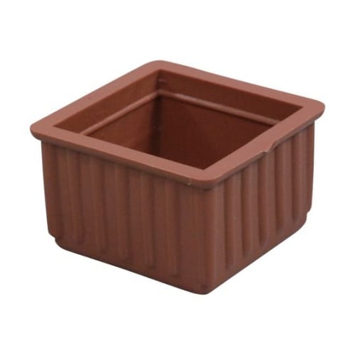 BE4363 椅子脚キャップ 茶角36