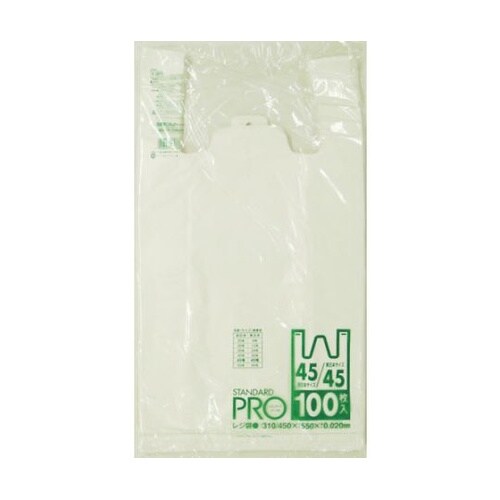 Y−8Hレジ袋乳白45/45号 1袋(1
