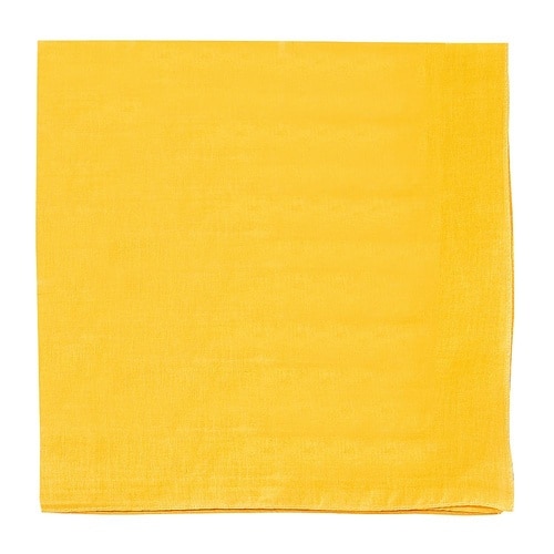 1614 バンダナ無地黄