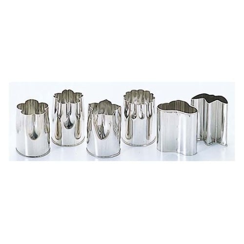 18−8 野菜抜型 6Pcsセット 大